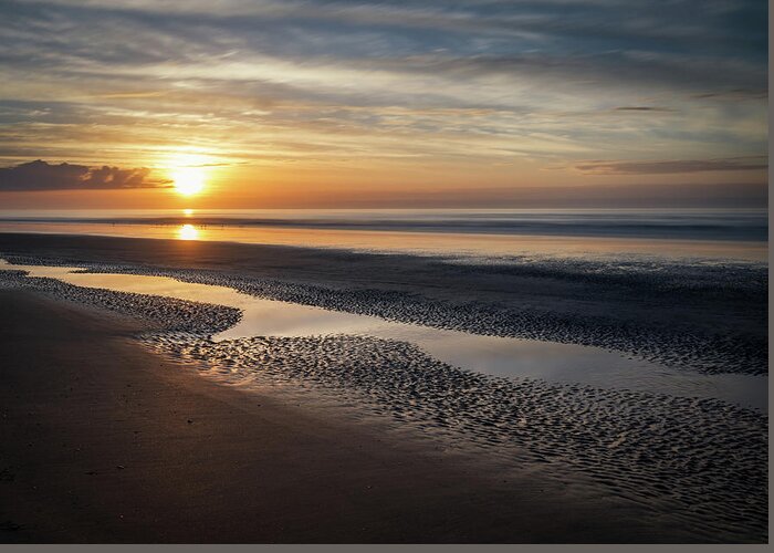 Isle Of Palms Greeting Card featuring the photograph Isle of Palms Morning Patterns by Donnie Whitaker