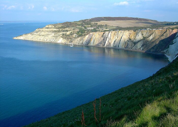 England Greeting Card featuring the photograph Isle Of Wight Cliffs by Jennyhorne