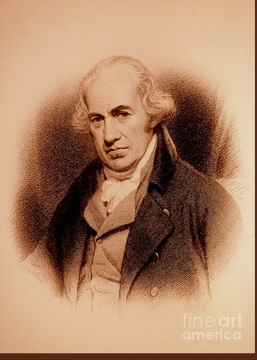 James Greeting Card featuring the photograph James Watt by Dr Jeremy Burgess/science Photo Library