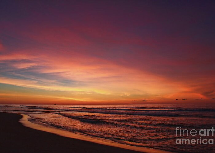 Sunrise Greeting Card featuring the photograph Jersey Shore Sunrise by Jeff Breiman