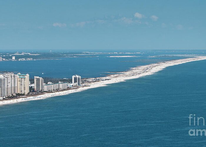 Johnson Beach Greeting Card featuring the photograph Johnson Beach by Gulf Coast Aerials -