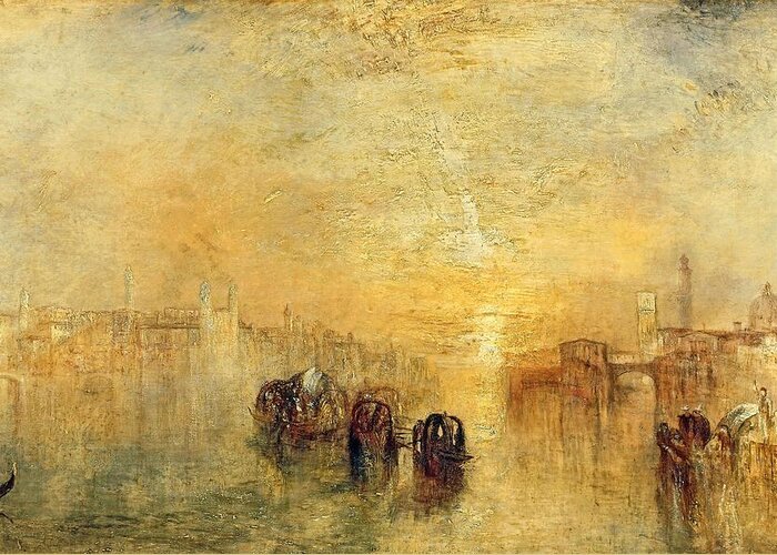 Going To The Ball (san Martino) Greeting Card featuring the painting Joseph Mallord William Turner / 'Going to the Ball -San Martino-', 1846. by Joseph Mallord William Turner -1775-1851-
