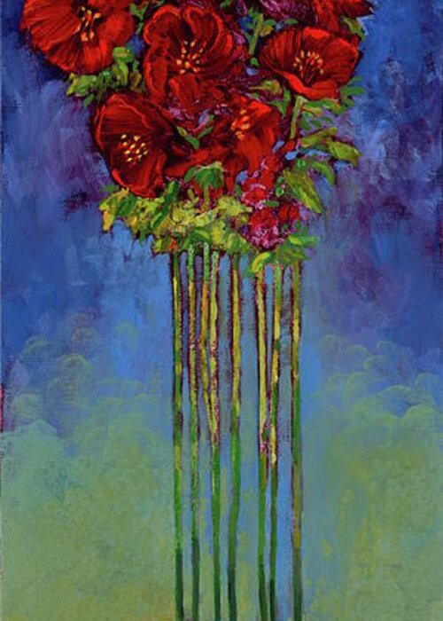Bloomscapes Greeting Card featuring the painting Joy In Our Midst by Ford Smith