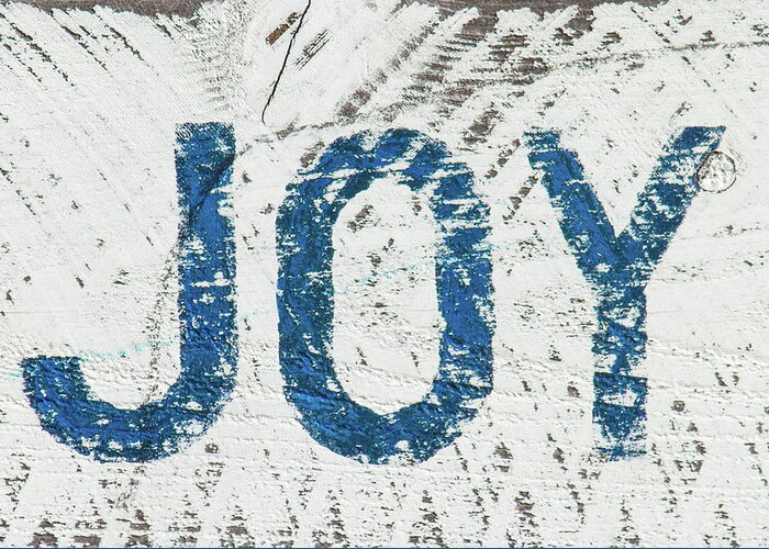 Joy Greeting Card featuring the photograph Joy Sign by Terry Walsh