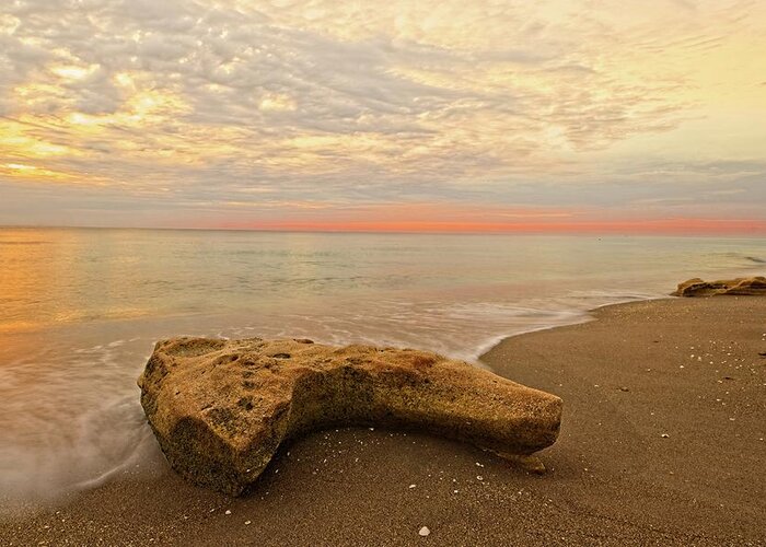 Jupiter Greeting Card featuring the photograph Jupiter Beach by Steve DaPonte
