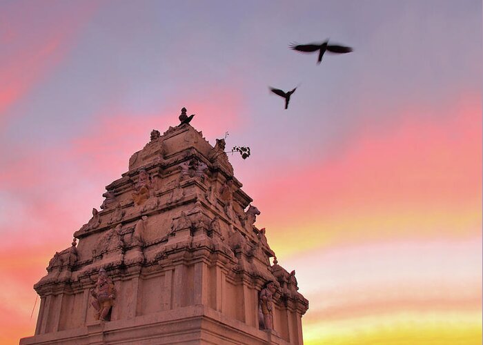 Statue Greeting Card featuring the photograph Kempegowda Tower - Lal Bagh, Bangalore by Joseph Ribin Roy