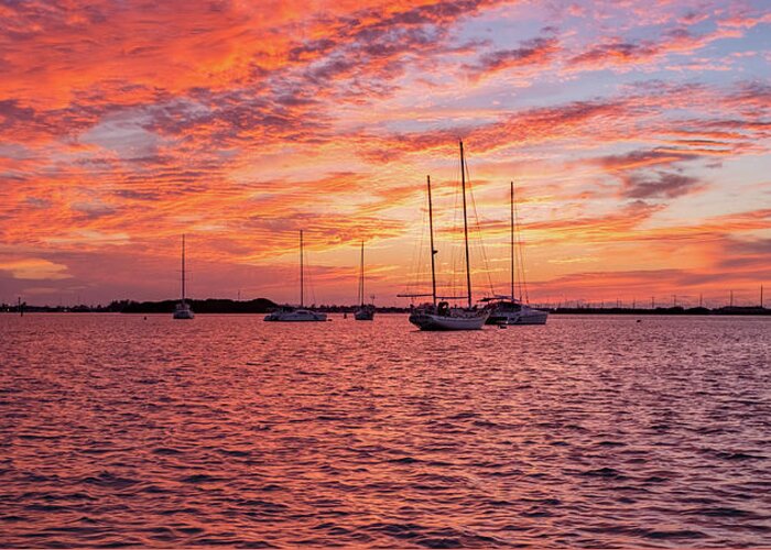 Florida Greeting Card featuring the photograph Key West Sunset by Mark Duehmig