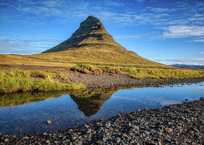 David Letts Greeting Card featuring the photograph Kirkjufell Mountain by David Letts