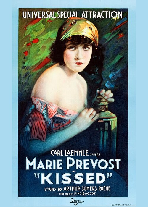 Marie Provost Greeting Card featuring the photograph Kissed by Universal Film Manufacturing Company