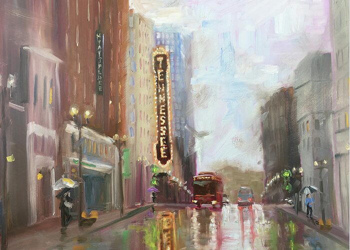 Knoxville Tn Greeting Card featuring the painting Knoxville Tn by Jennifer Stottle Taylor