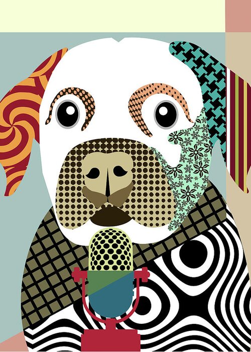 Labrador Retriever Greeting Card featuring the digital art Labrador Retriever by Lanre Adefioye