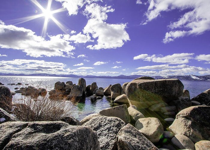 Lake Tahoe Water Greeting Card featuring the photograph Lake Tahoe 4 by Rocco Silvestri