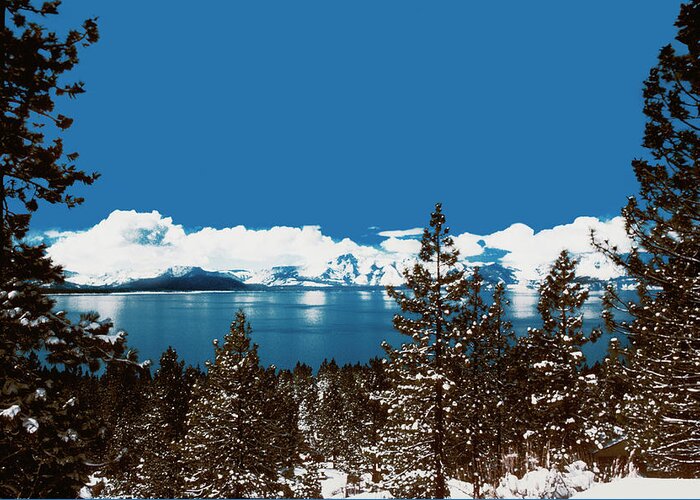 Scenics Greeting Card featuring the photograph Lake Tahoe On A Winter Day In Nevada by Medioimages/photodisc
