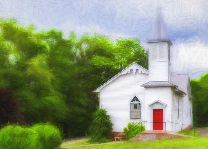 Church Greeting Card featuring the photograph Laurel Springs Methodist Church by Jim Love