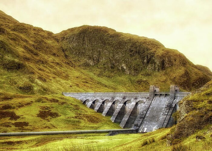 Lawers Dam Greeting Card featuring the photograph Lawers Dam - Scotland - Lochan na Lairige by Jason Politte