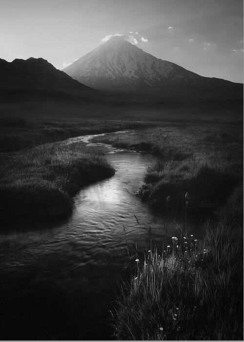 Mountain Greeting Card featuring the photograph Leading To Mount Damavand by Majid Behzad