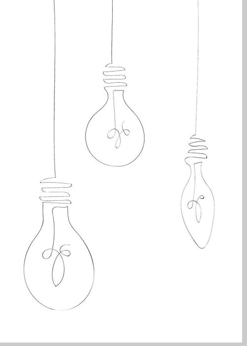 Light Greeting Card featuring the photograph Light Bulbs by 1x Studio Ii