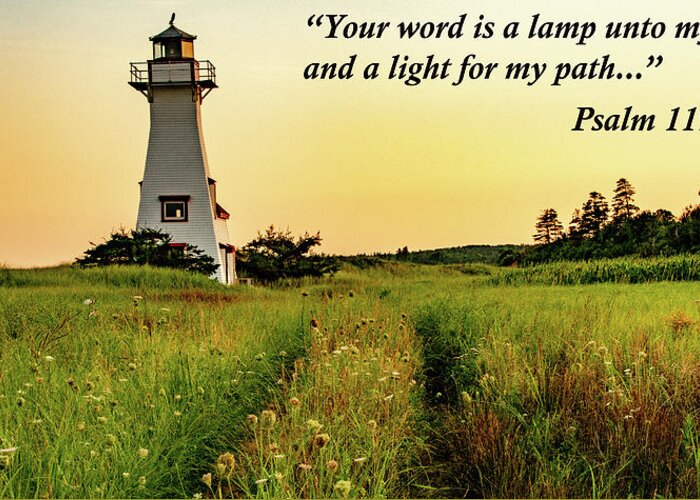 Pei Greeting Card featuring the photograph Light For My Path by Marcy Wielfaert