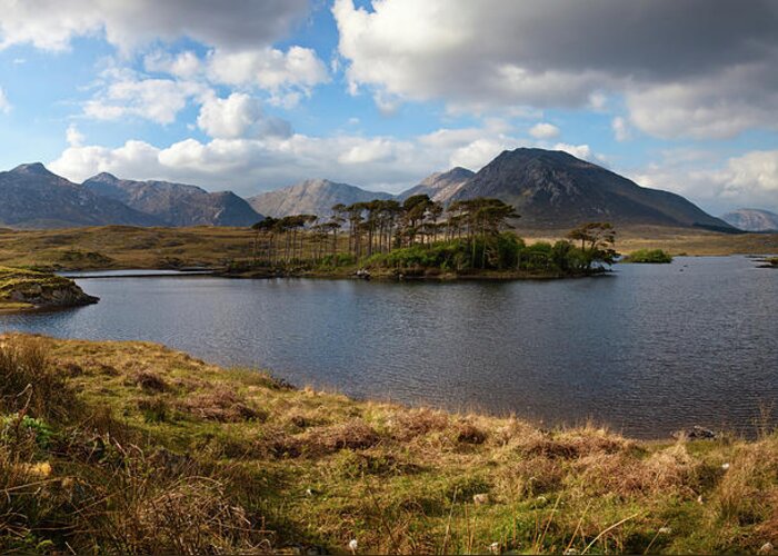 Grass Greeting Card featuring the photograph Lough Derryclare And Connemara by Photography By Deb Snelson