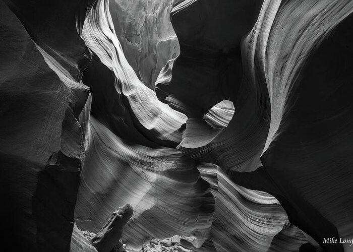 Antelope Canyon Greeting Card featuring the photograph Lower Antelope Canyon by Mike Long