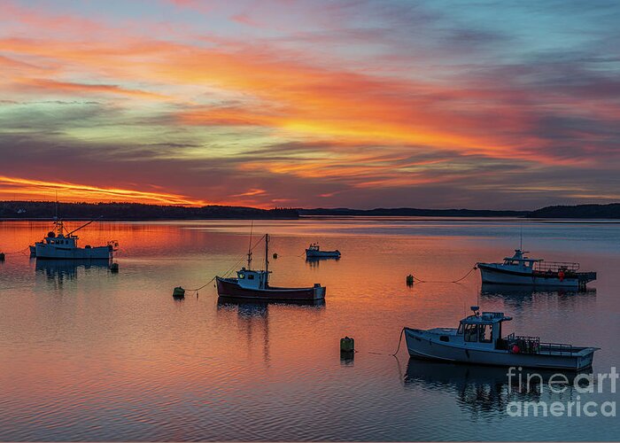2019 Greeting Card featuring the photograph Lubec Sunset by Craig Shaknis