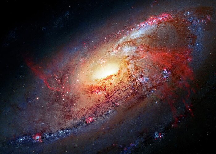 M 106 Greeting Card featuring the photograph M 106 by Weston Westmoreland