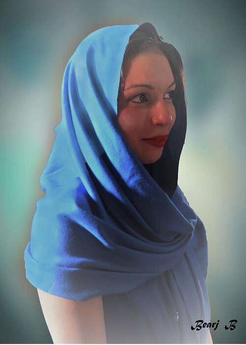 Woman Greeting Card featuring the photograph Mariam by Bearj B Photo Art