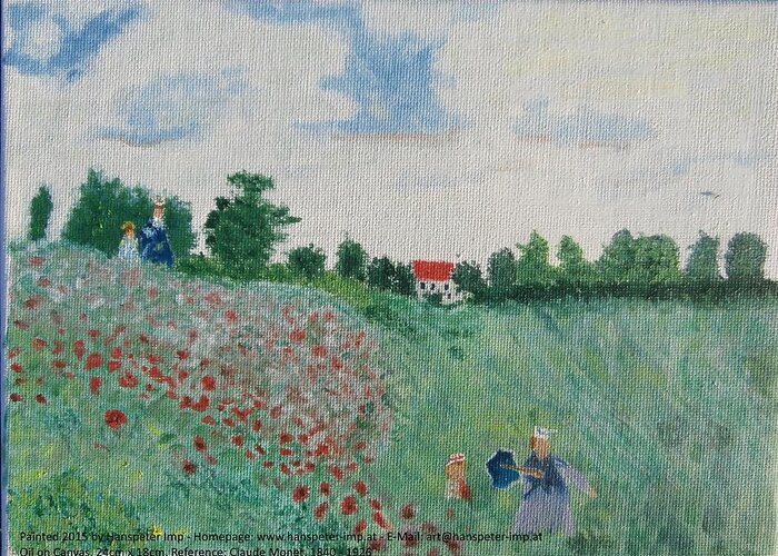 Gallery Greeting Card featuring the painting Meadow by Hanspeter Imp