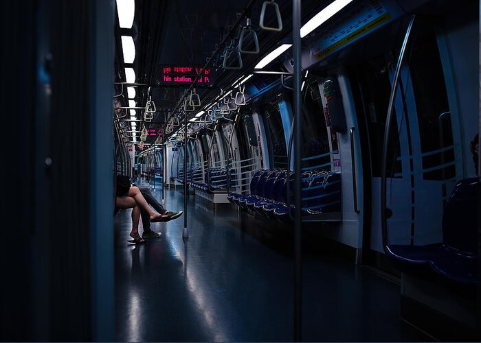Metro Greeting Card featuring the photograph Metro by Rui Caria
