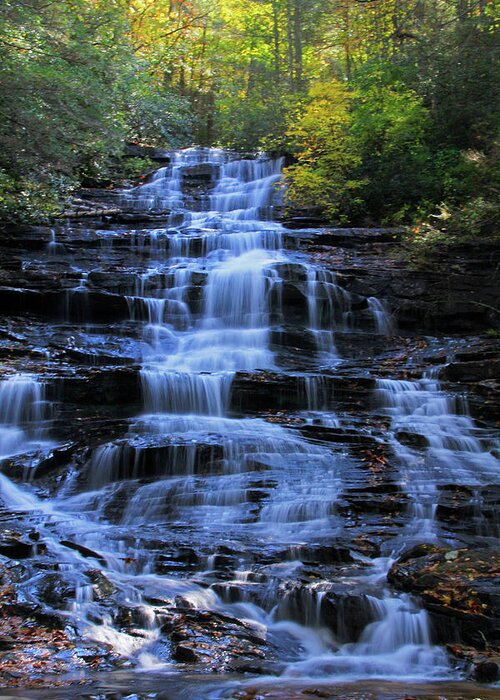 Waterfall Greeting Card featuring the photograph Minnehaha Falls 1 - Georgia by Richard Krebs