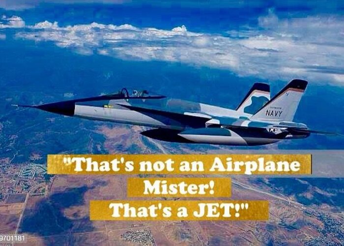  Greeting Card featuring the photograph Mister that's a Jet by Jacqueline Manos