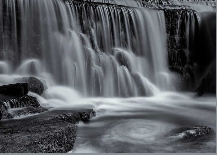 Monsal Dale Weir Greeting Card featuring the photograph Monsal Dale Weir by Rob Davies