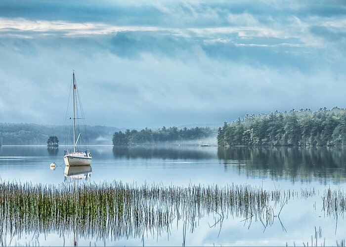 New England Greeting Card featuring the photograph Morning Tranquility by Ray Silva
