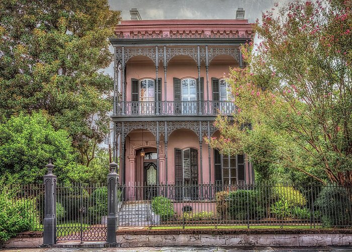 Garden District Greeting Card featuring the photograph Morris Israel House by Susan Rissi Tregoning