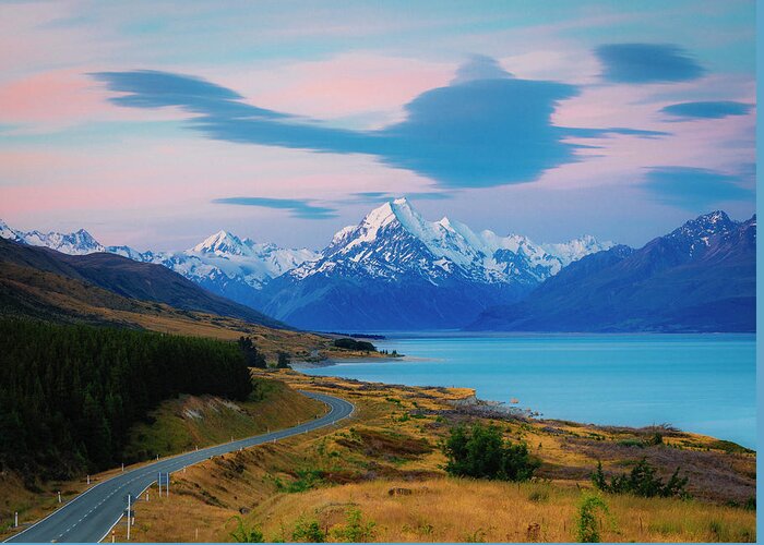  Greeting Card featuring the photograph Mount Cook by Evgeny Vasenev