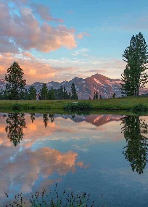 00574864 Greeting Card featuring the photograph Mt. Dana Reflection, Tioga Pass #4 by Tim Fitzharris