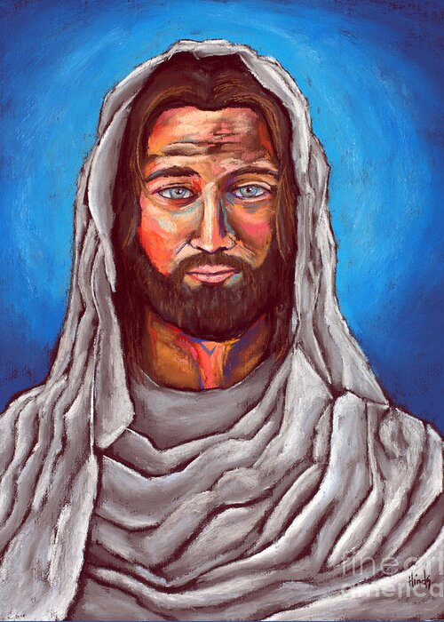 Jesus Greeting Card featuring the painting My Lord And Savior by David Hinds