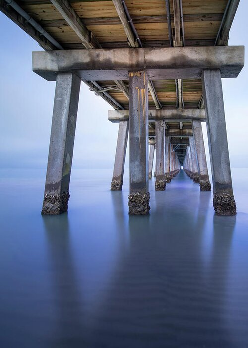 Pier Greeting Card featuring the photograph Naples Pier Vertical by Moises Levy