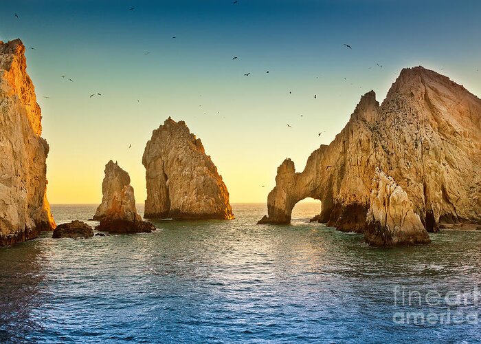 Lucas Greeting Card featuring the photograph Natural Rock Formation At Lands End by Ruth Peterkin