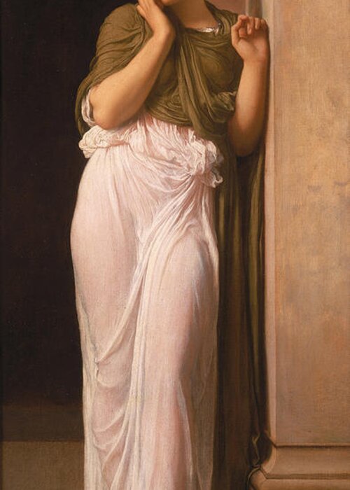 Art Greeting Card featuring the painting Nausicaa, 1878 by Frederic Leighton