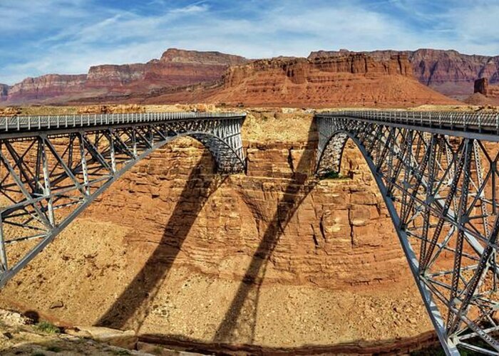 Navajo Bridges Greeting Card featuring the photograph Navajo Bridges No. 8 by Marisa Geraghty Photography