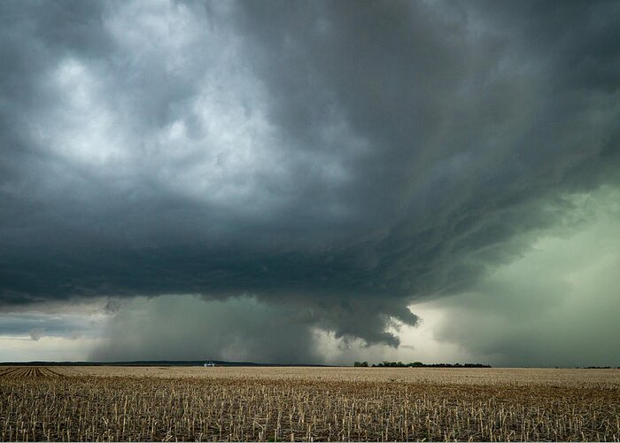 Supercell Greeting Card featuring the photograph Nebraska Storm by Wesley Aston