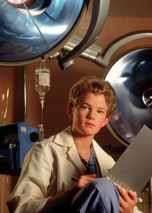 Neil Patrick Harris Greeting Card featuring the photograph NEIL PATRICK HARRIS in DOOGIE HOWSER, M. D. -1989-. by Album