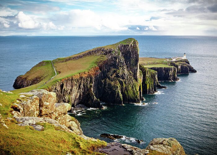 Scenics Greeting Card featuring the photograph Neist Point by Christine Wehrmeier