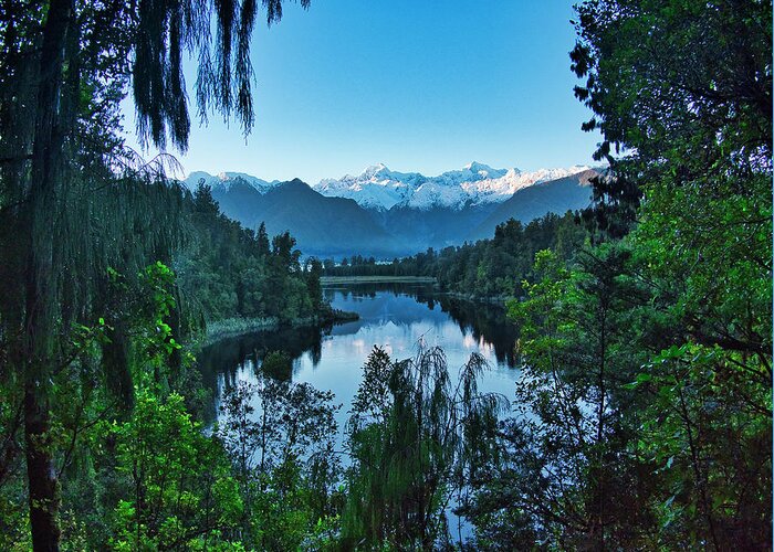 New Zealand Greeting Card featuring the photograph New Zealand Alps 3 by Steven Ralser