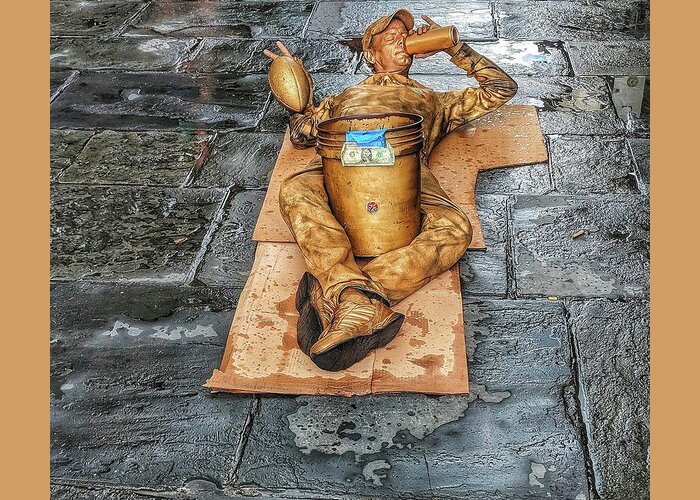 Street Art Greeting Card featuring the photograph NOLA Street Art Alive by Portia Olaughlin