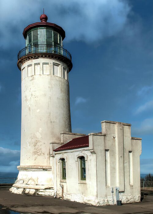 Fine Art Greeting Card featuring the photograph North Head Lighthouse, Fine Art Photograph by Greg Sigrist