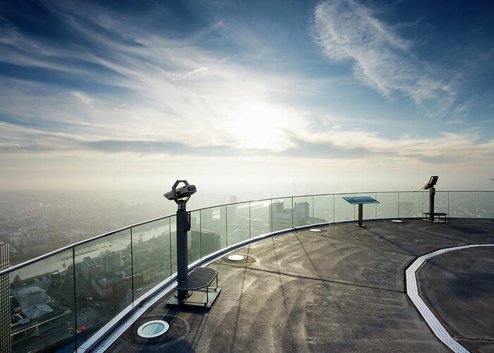 Scenics Greeting Card featuring the photograph Observation Deck by Jorg Greuel