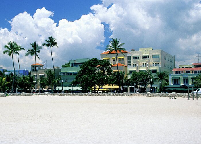 Hotel Greeting Card featuring the photograph Ocean Drive, South Miam Beach, Miami - by Hisham Ibrahim