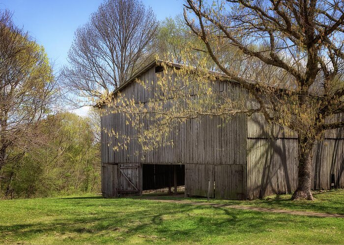 Barn Greeting Card featuring the photograph Old Tobacco Barn by Susan Rissi Tregoning
